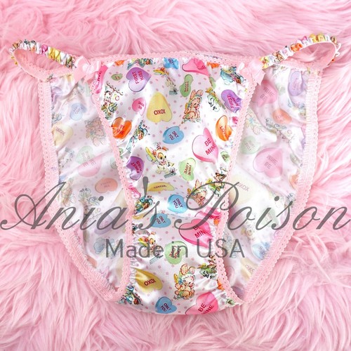 Valentine satin panties - satin,