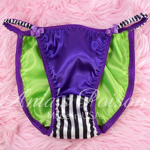 Halloween satin panties - satin, sissy