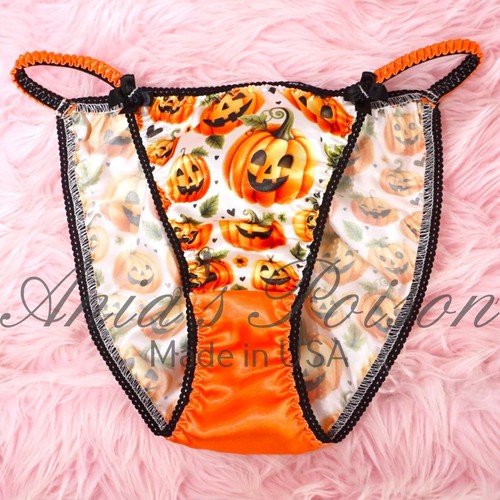 Halloween satin panties sissy - satin,